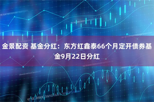 金景配资 基金分红:东方红鑫泰66个月定开债券基金9月22日分红